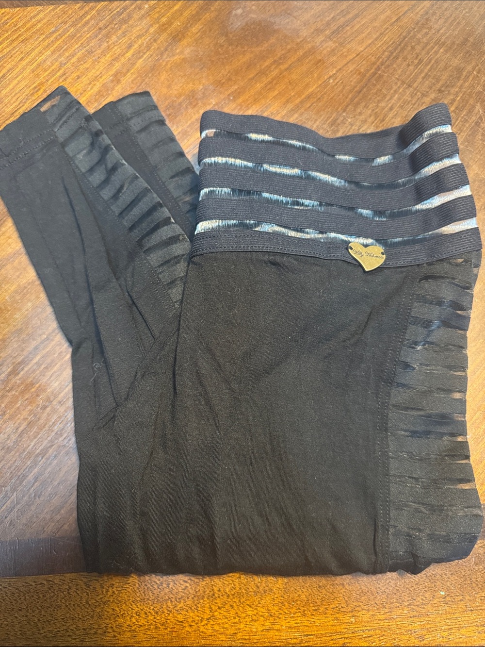 CBL  Striped Waistband - HOLE  on right side of leg shown in pictures